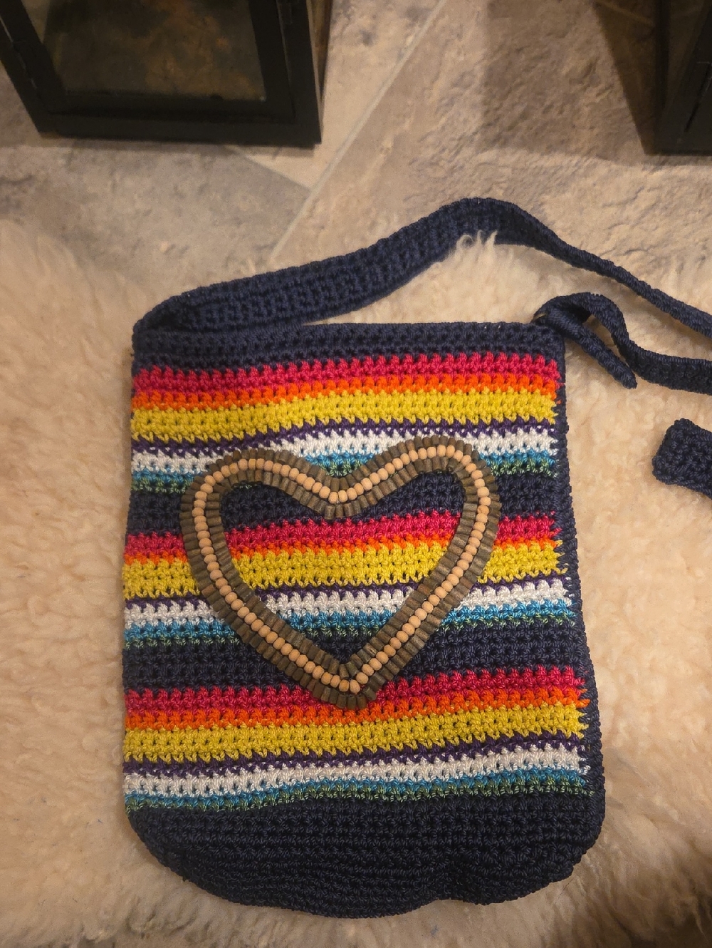 Lina crocheted purse Multicolor